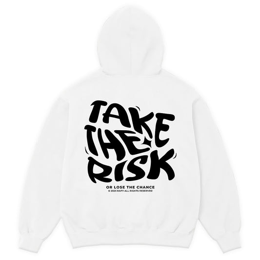 BLUZA "TAKE THE RISK" | WHITE